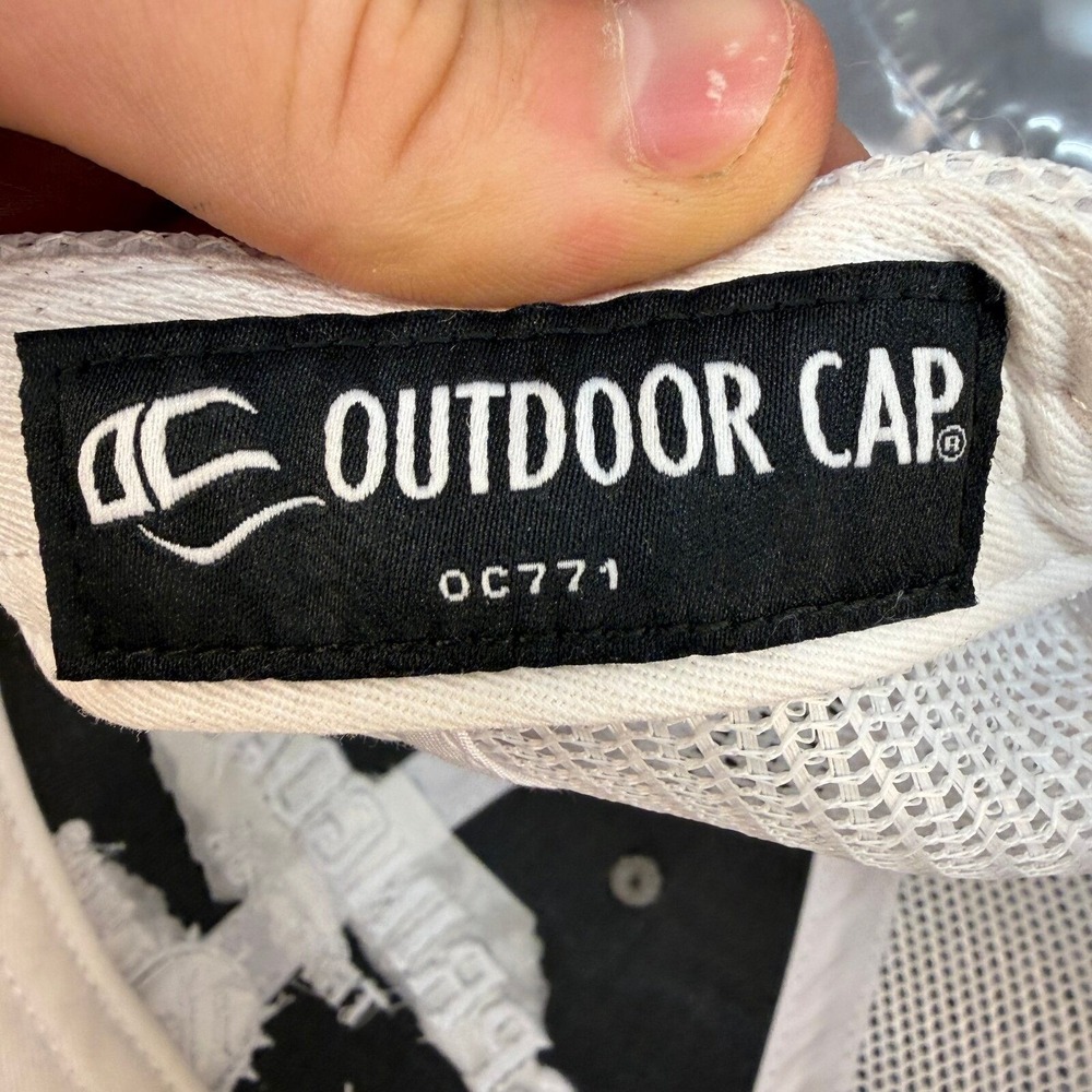 Outdoor Cap OC771 Springdale Tractor Snapback OS Gray White Mesh Trucker Hat - Picture 8 of 9